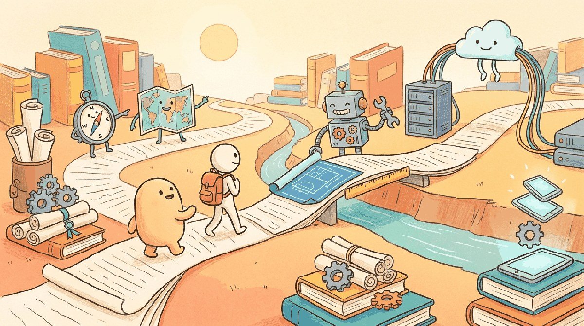 Chapter opener illustration: Reference materials, framework guides, and infrastructure tooling to support your journ.