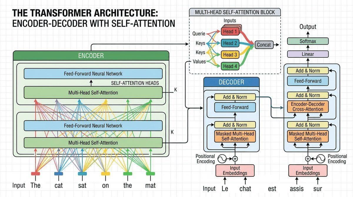 Chapter opener illustration: The Transformer Architecture.