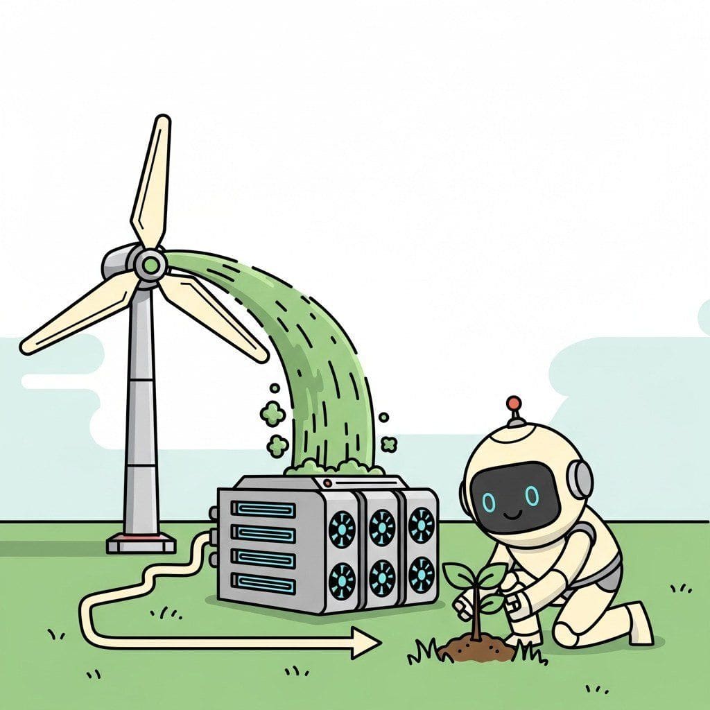 Chapter opener illustration: Environmental Impact & Green AI.