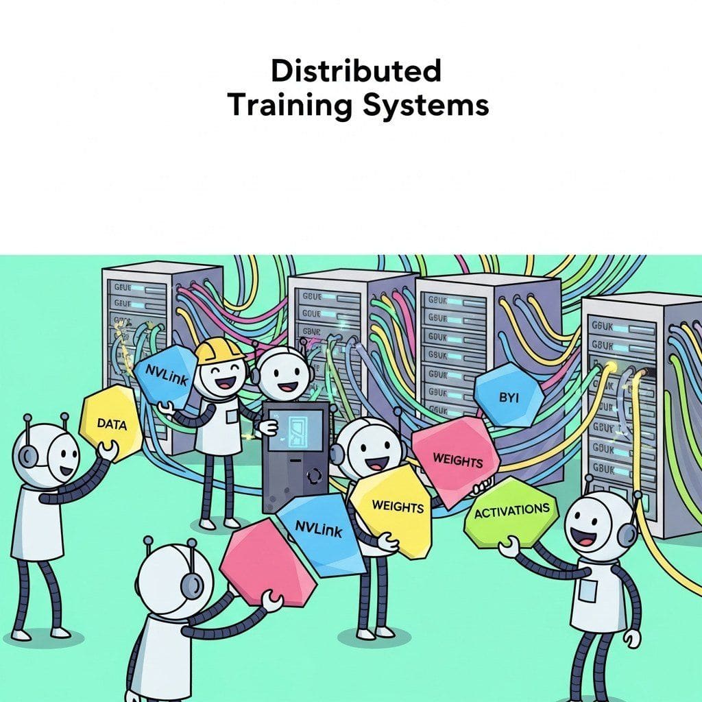 Chapter opener illustration: Distributed Training Systems.
