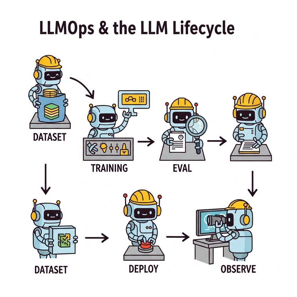 Part opener illustration: Part XIII: LLMOps Lifecycle.