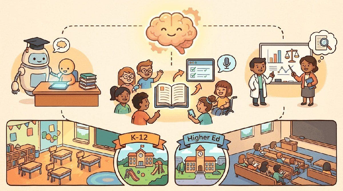 Chapter opener illustration: LLMs in Education.