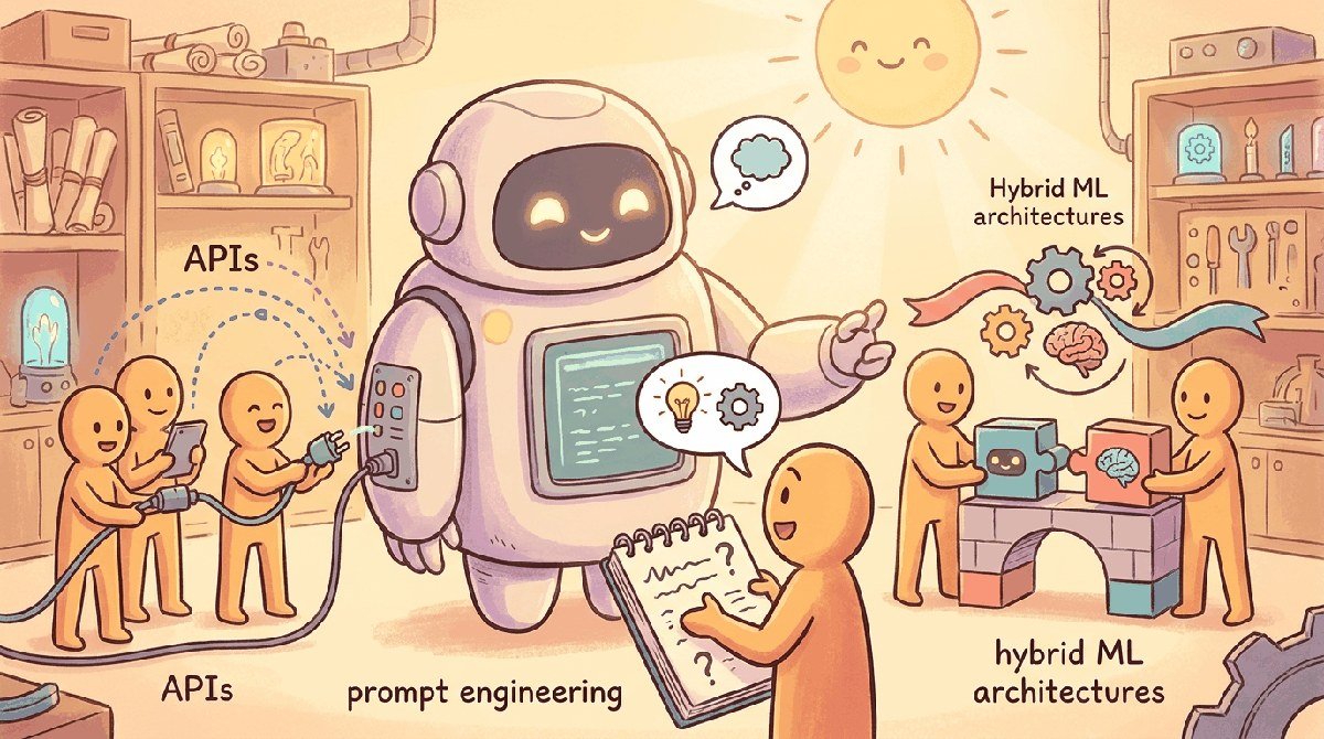 Chapter opener illustration: Part III: Working with LLMs.