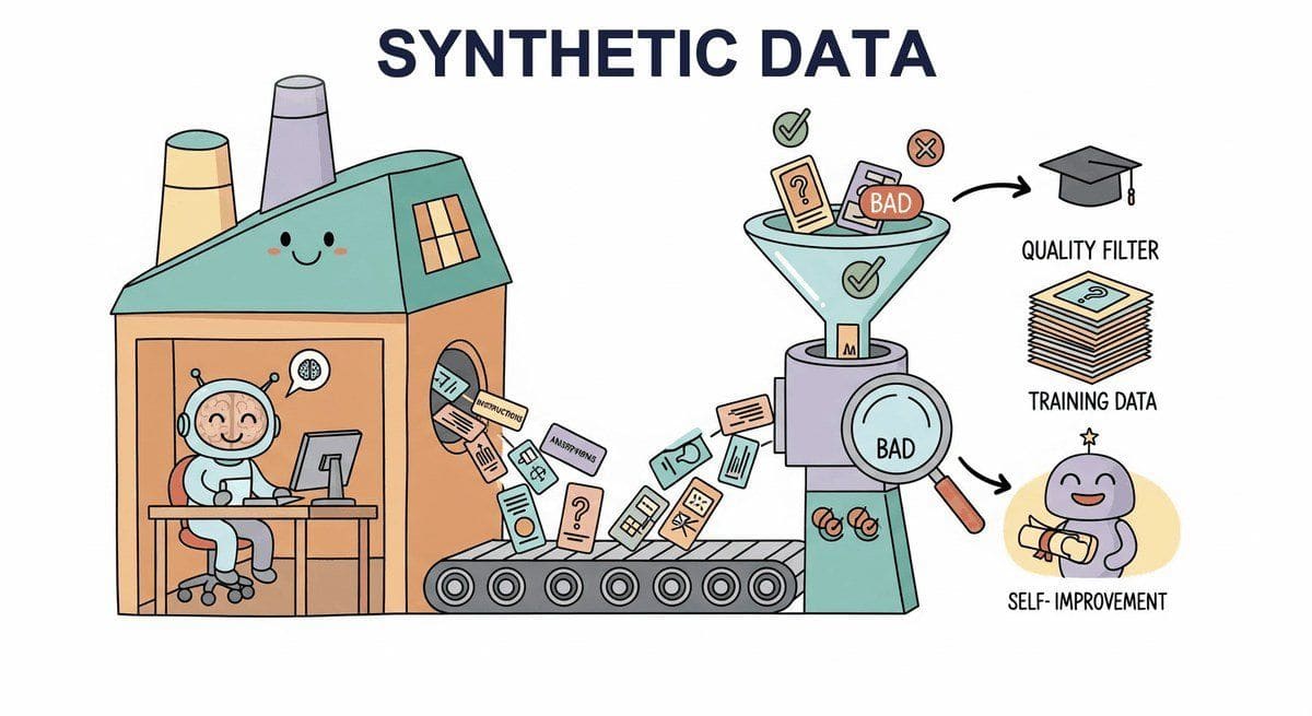Chapter opener illustration: Synthetic Data Generation & LLM Simulation.
