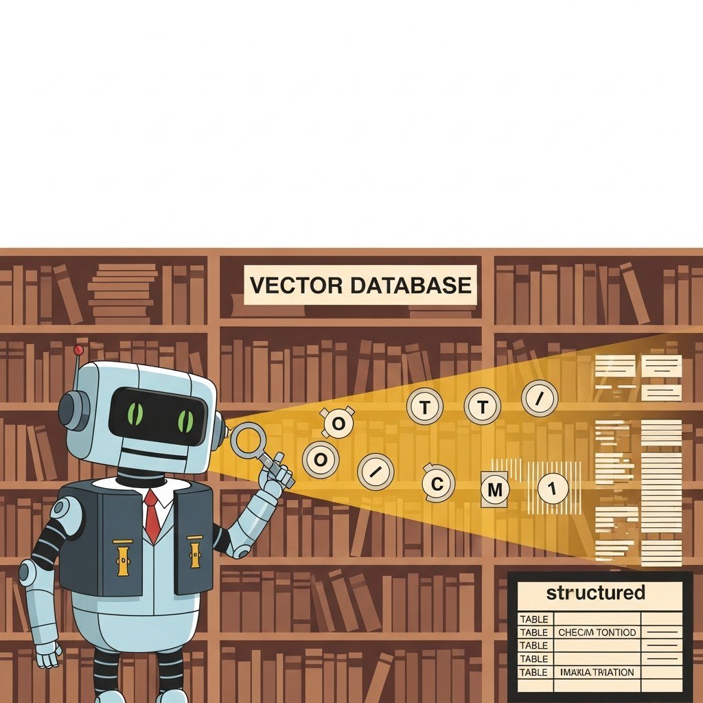 Part opener illustration: Part VII: Retrieval & Information Extraction with LLMs.