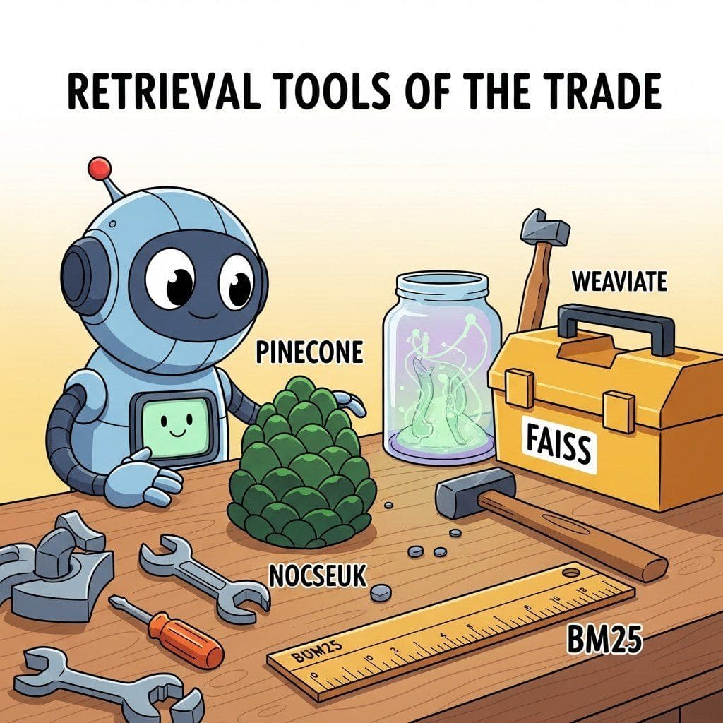 Chapter opener illustration: Retrieval Tools of the Trade.